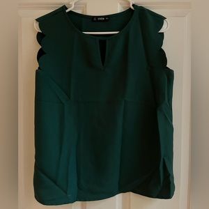Shein Green Blouse